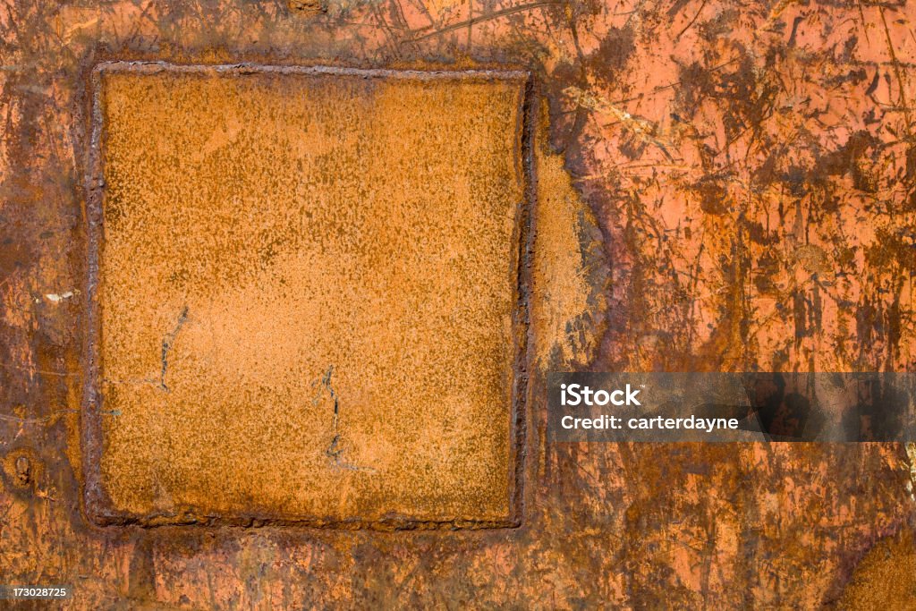 Rusty, textura de fondo con cuadros con espacio de copia - Foto de stock de Abstracto libre de derechos