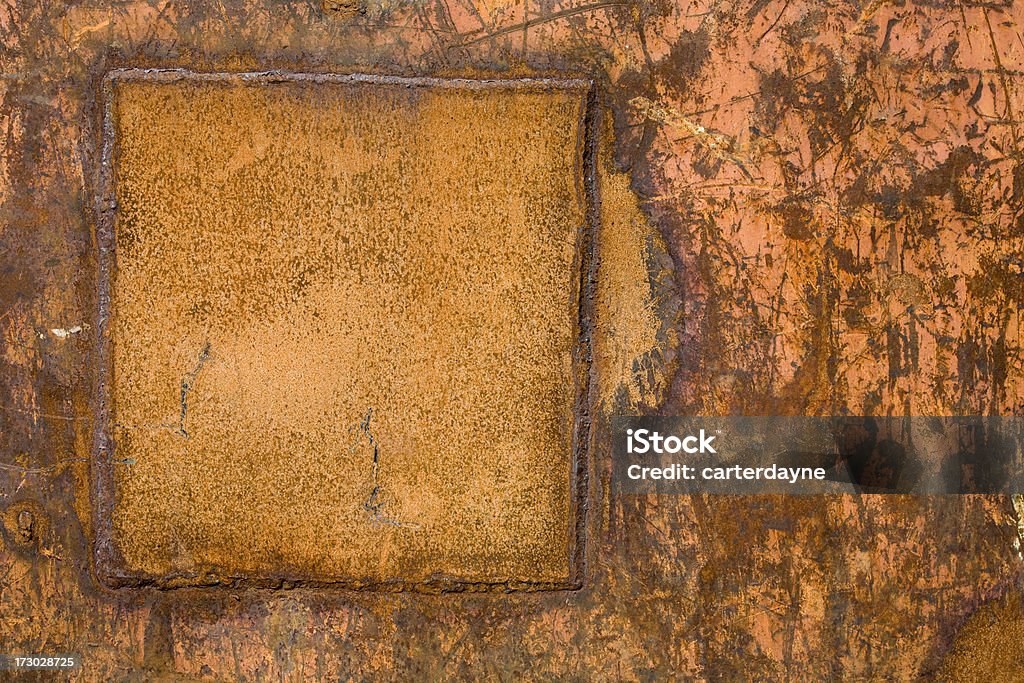 Rusty fundo, textura de quadro com espaço para texto - Foto de stock de Abstrato royalty-free