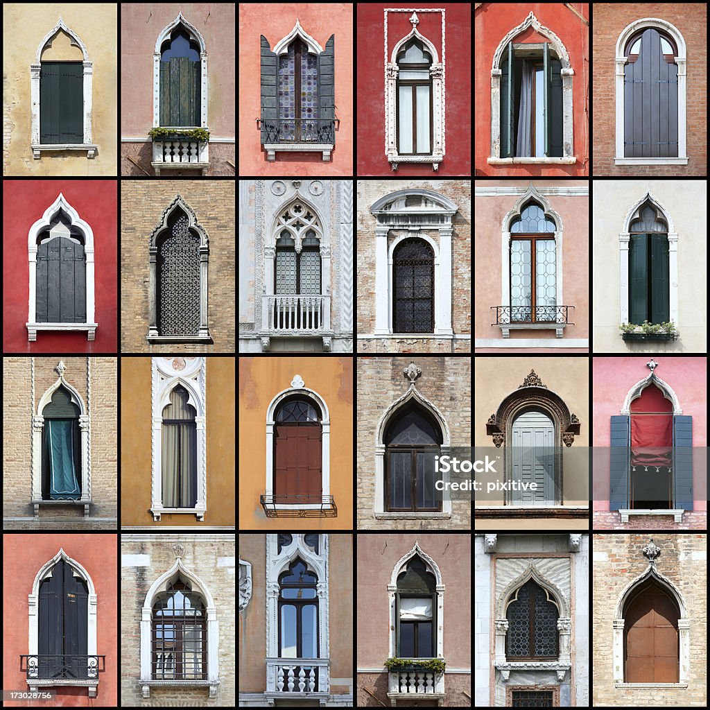 Venecia windows-Finestre di Venezia - Foto de stock de Venecia - Italia libre de derechos