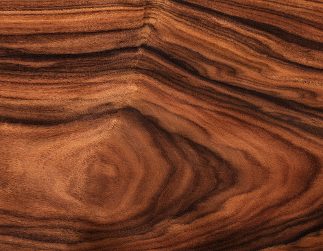 High resolution image of natural unstained rosewood, a rare and beautiful hardwood often used for musical instruments, especially guitars.