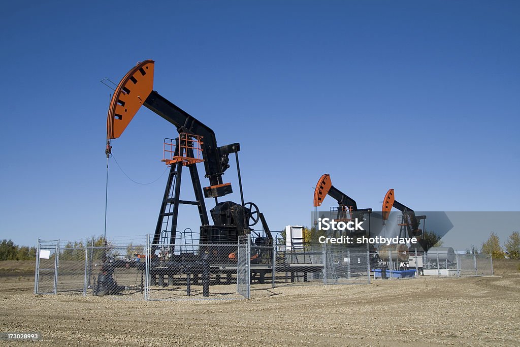 Pumpjack Manada - Royalty-free Óleo Foto de stock