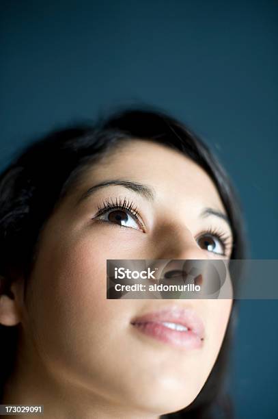 Teen Looking Up Stock Photo - Download Image Now - Adolescence, Adult, Beautiful People