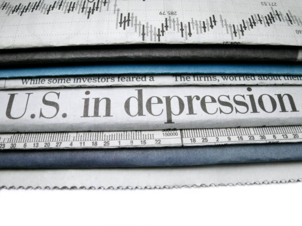 u.s. en la depresión - bankruptcy foreclosure foreclose newspaper fotografías e imágenes de stock