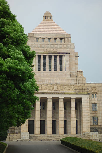 istock Japanese Parliament (Diet) on a stormy day 173029389