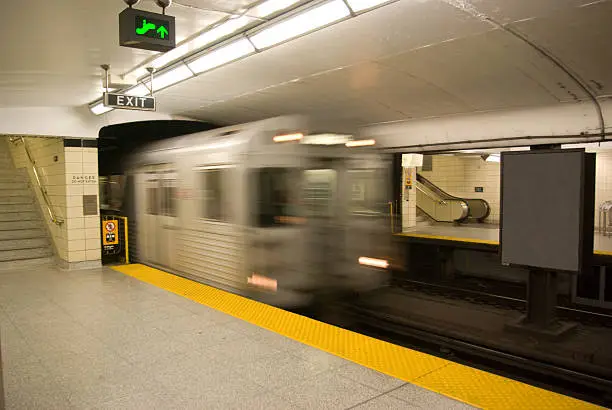 Subway car in motion.Similar Images.