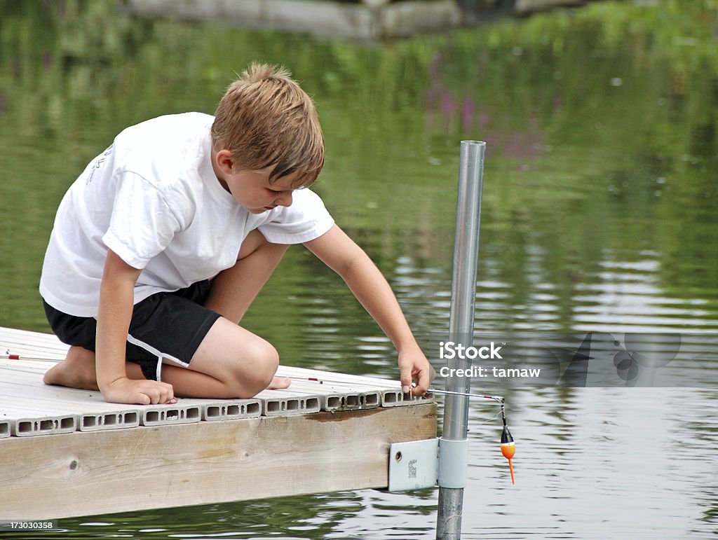 Wurm und Stab - Lizenzfrei Fischen Stock-Foto