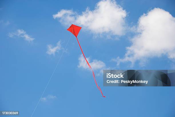 Milhafre Real Céu Azul E Branco Nuvem - Fotografias de stock e mais imagens de Papagaio de Papel - Papagaio de Papel, Céu, Azul