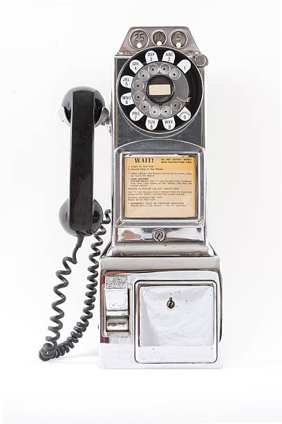 istock Chrome Vintage Pay phone 173030625