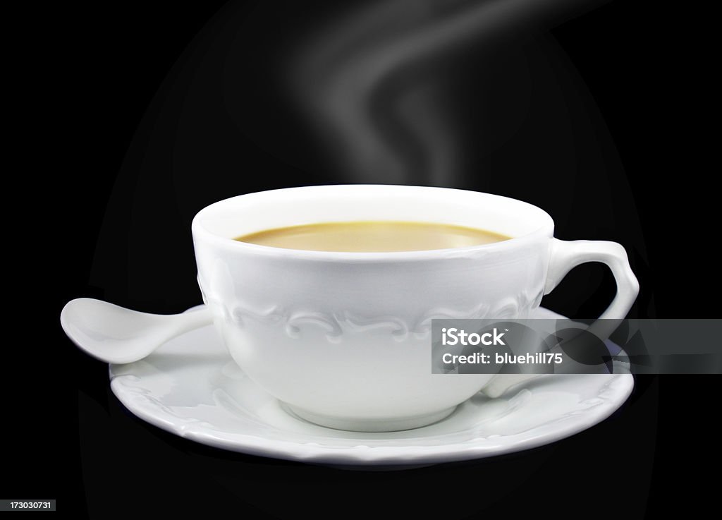gorąca kawa - Zbiór zdjęć royalty-free (Biały)