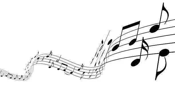 Render of music notes dancing away. You may also like: