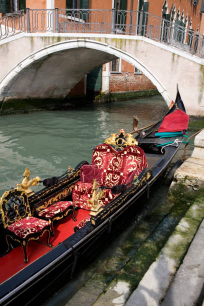 istock Gondola at Dock Canal Venice Italy 173031138