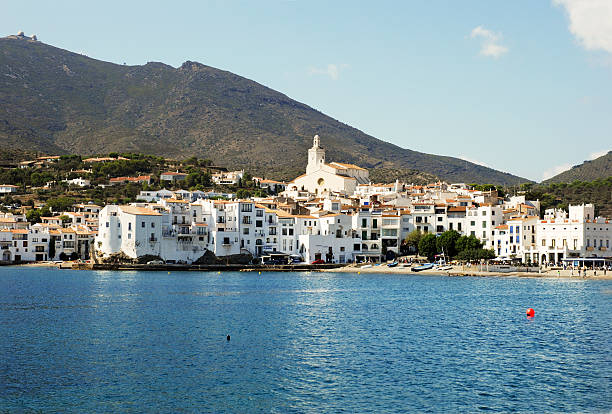 Cadaques View of Costa Brava's well-known sea village of Cadaqués, home of Salvador Dalí and many other artists. cap de creus stock pictures, royalty-free photos & images