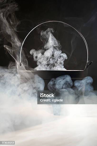 Ghostly Apparition Stock Photo - Download Image Now - Cauldron, Smoke - Physical Structure, Halloween