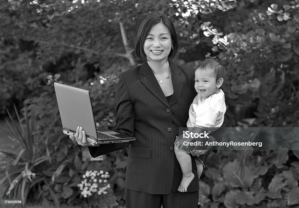 Businessmom und Sohn - Lizenzfrei 6-11 Monate Stock-Foto