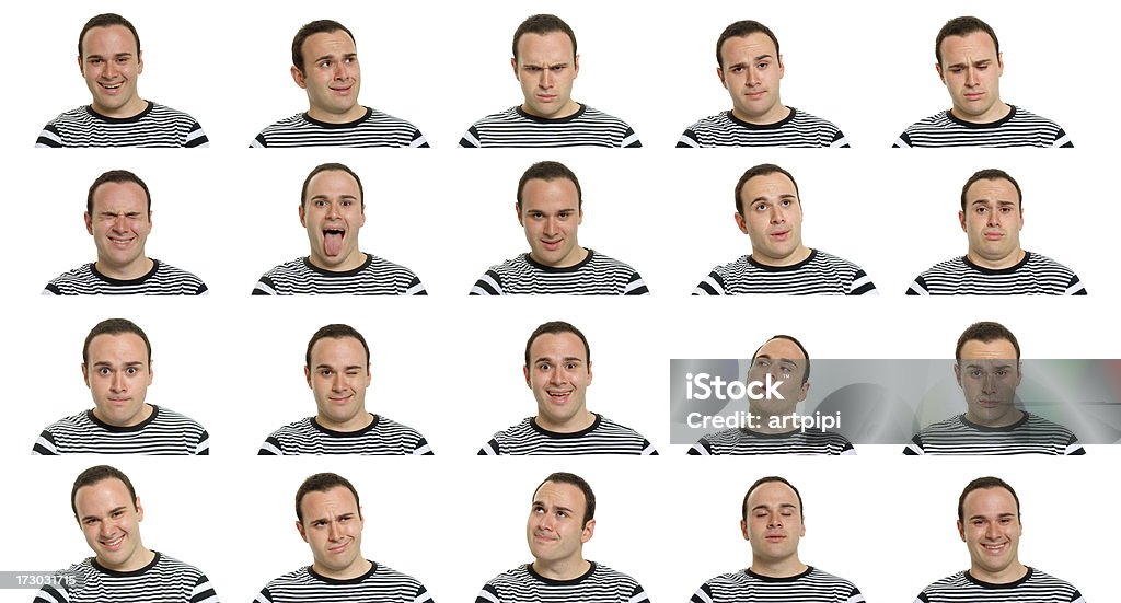 facial expressions facial expressions of young man Facial Expression Stock Photo