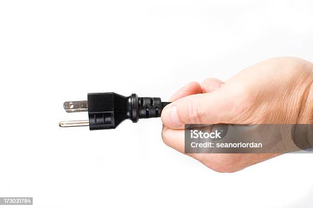 Pull The Plug Stock Photo - Download Image Now - Electric Plug, Pulling, Cable