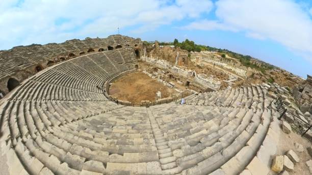 istock Roman theatre in Side archaeological site Turkey 1730318305