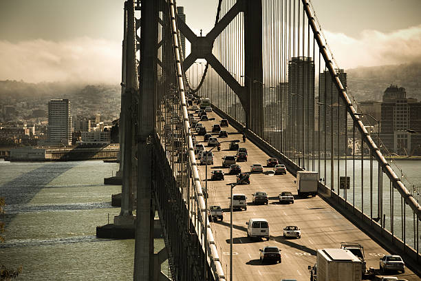 istock Cars Crossing the Bay Bridge 173032053