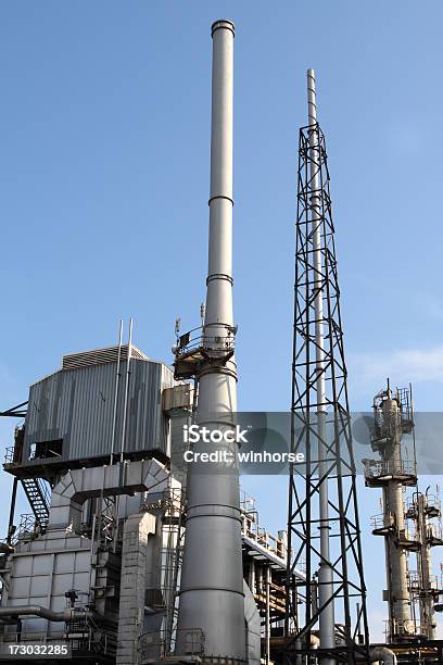 Moderne Industrie Stockfoto und mehr Bilder von Abgas - Abgas, Auspuff, Beleuchtet