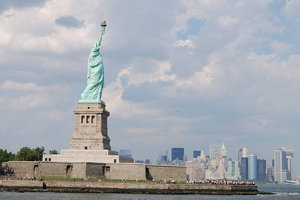 istock State Of Liberty And New York Skyline 173032395