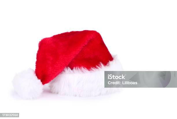 Santa Cappello Xxl - Fotografie stock e altre immagini di Bianco - Bianco, Cappello, Cappello da Babbo Natale