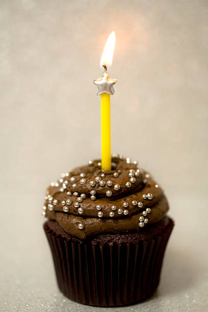 Silver cupcake.