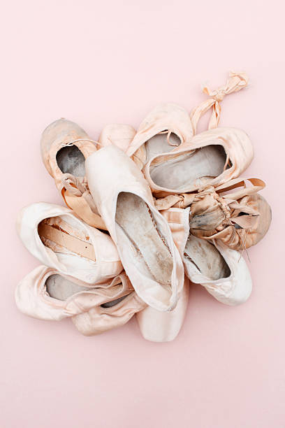 istock Pile of Ballet Pointe Shoes 173033355