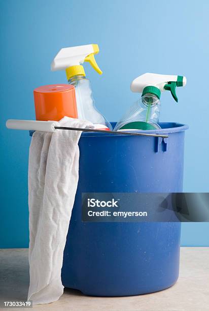 Cleaning Supplies Stock Photo - Download Image Now - Bucket, Chores, Cleaning