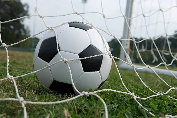 istock ball sitting in soccer goal 173033830