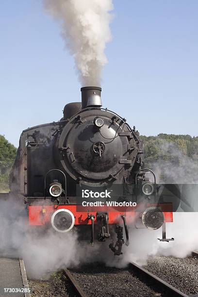 Foto de Trem A Vapor e mais fotos de stock de Locomotiva a vapor - Locomotiva a vapor, Vista Frontal, Antigo