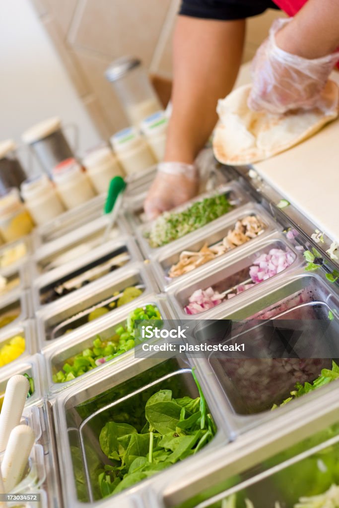 Gebäude A Pita-Sandwich - Lizenzfrei Erwachsene Person Stock-Foto