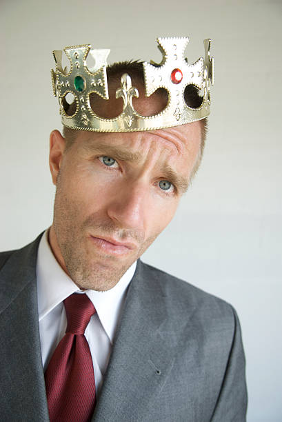 istock Businessman with Crown Gives Attitude 173034617