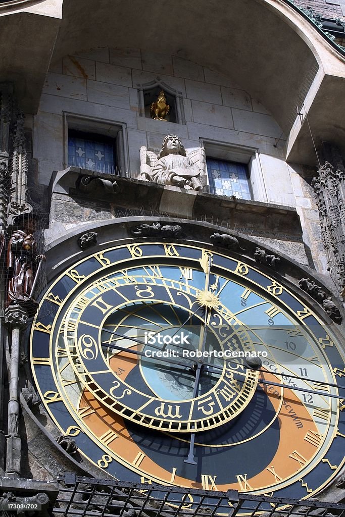 Astronomiczny Zegar pragi - Zbiór zdjęć royalty-free (Anioł)