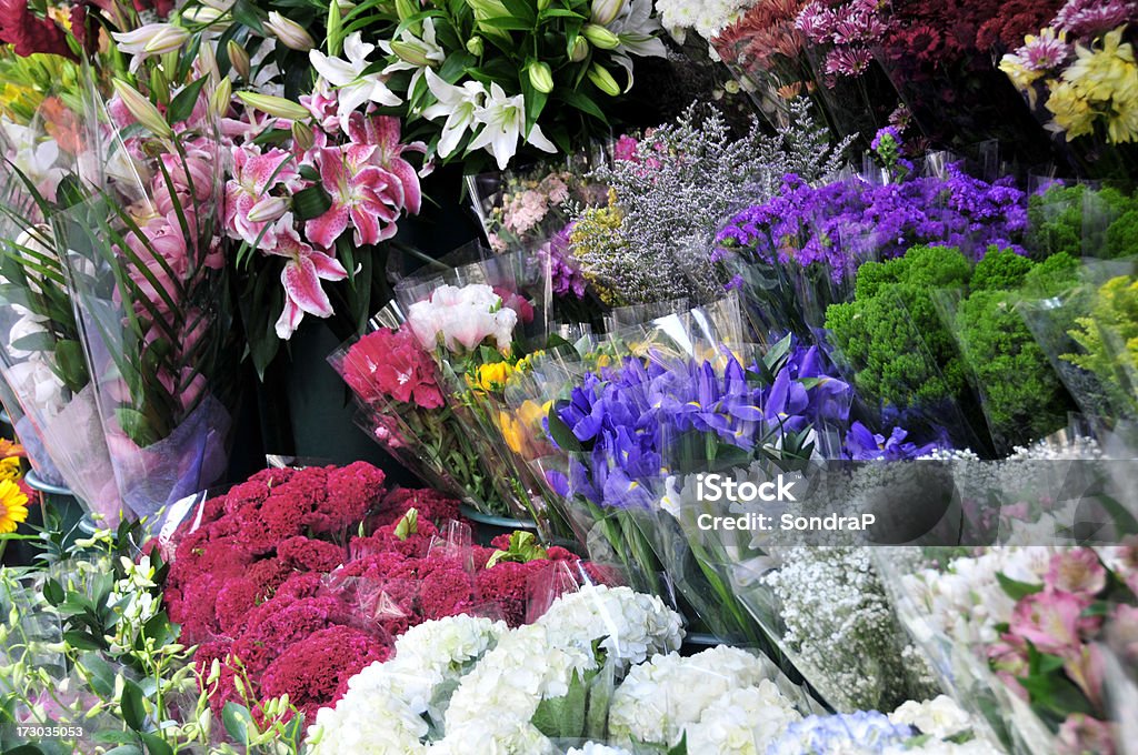 Marché aux fleurs - Photo de Bouquet formel libre de droits