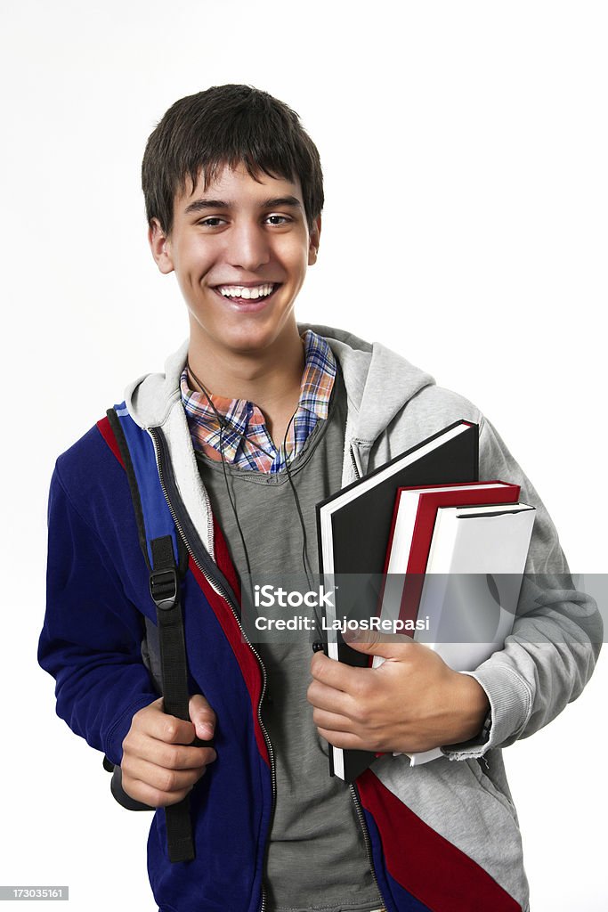 Young male student Young male student posing on the street. See other images in my Back to School lightbox Adolescence Stock Photo