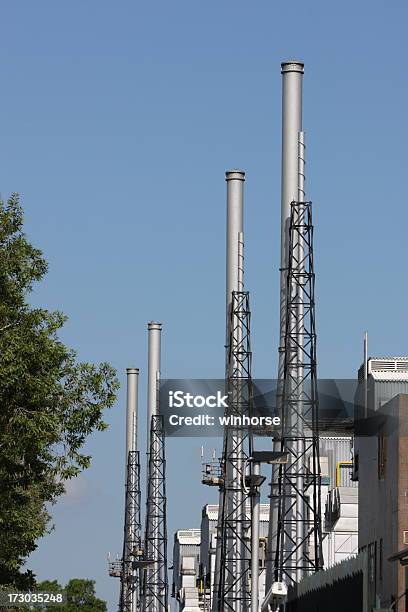 Moderna Indústria - Fotografias de stock e mais imagens de Abastecer - Abastecer, Alterações climáticas, Azul