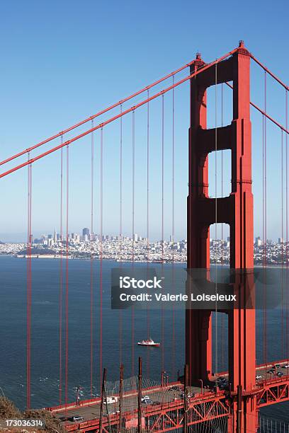 Over The Golden Gate Bridge Stock Photo - Download Image Now - Aerial View, Architectural Feature, Bay of Water