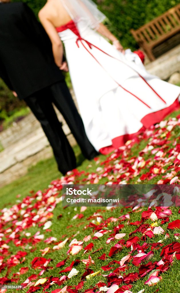 장미 꽃잎 - 로열티 프리 결혼 의식 스톡 사진