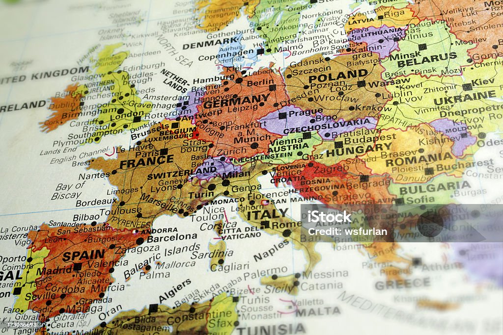 Европа - Стоковые фото Карта роялти-фри