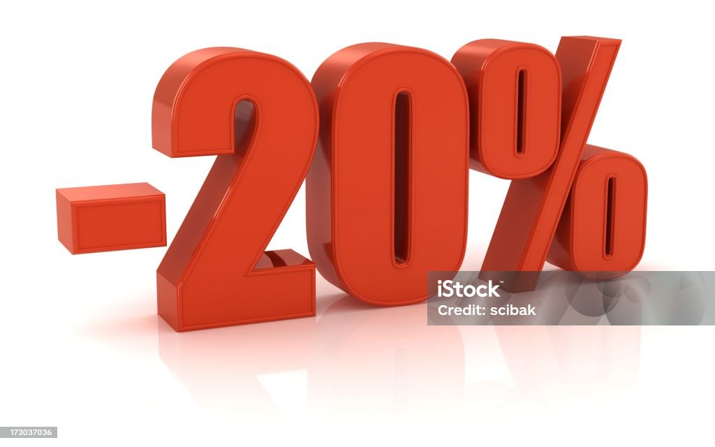 -20% - Lizenzfrei Erstattung Stock-Foto