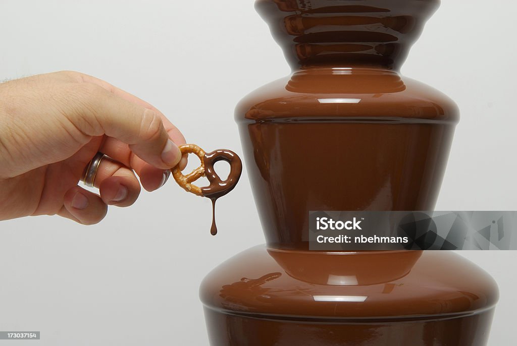 Fontana di cioccolato - Foto stock royalty-free di Cioccolato