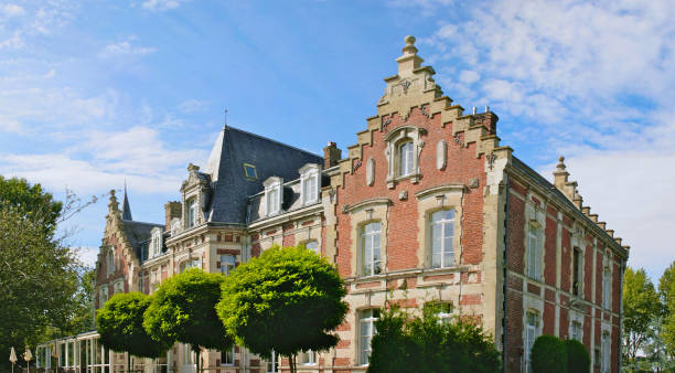French Chateau stock photo