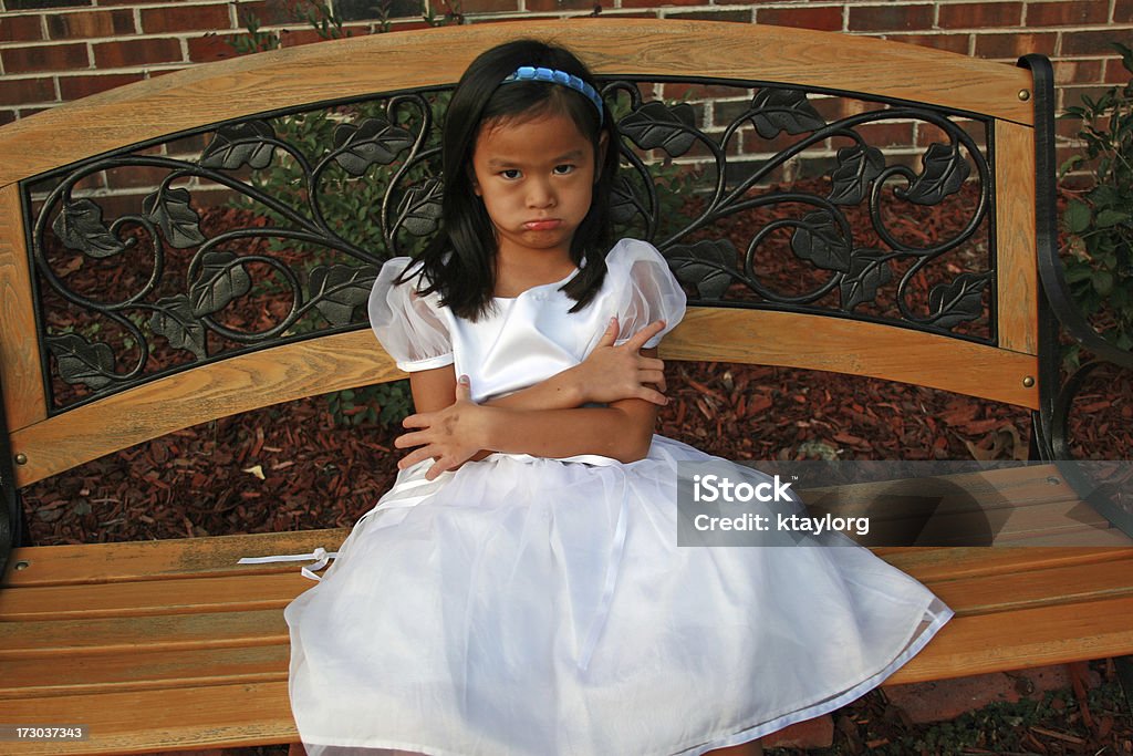 Menina asiática pouting - Foto de stock de Criança royalty-free