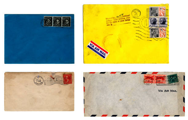 istock Used American envelopes - 1940s and 1960s 173037467