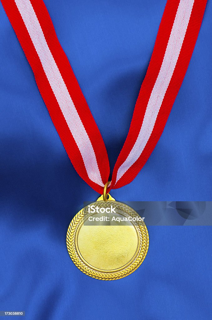 Золотая медаль - Стоковые фото Атласная ткань роялти-фри
