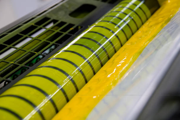 istock Pantone yellow ink on a Heidelberg 173039455