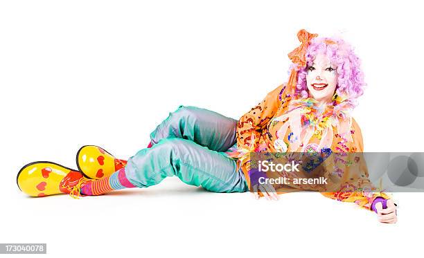 Clown Festlegung Stockfoto und mehr Bilder von Aufregung - Aufregung, Bildkomposition und Technik, Blick in die Kamera