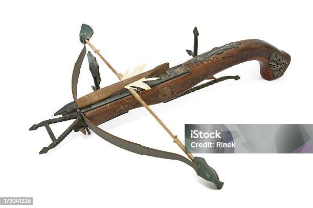 Drawn Crossbow Stock Photo - Download Image Now - Aging Process, Archery, Archery Bow