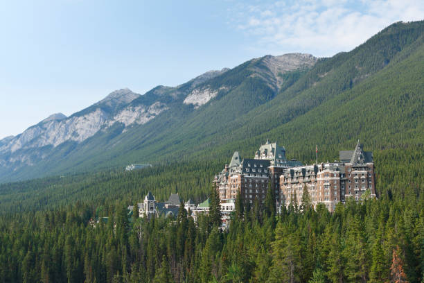 istock Panoramic view of Banff, Canada 173041539