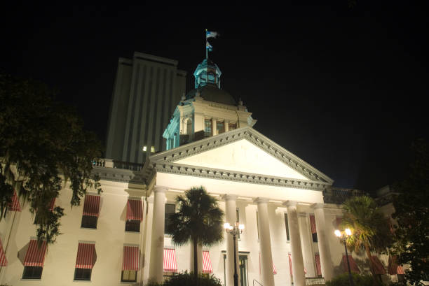 istock Florida Capitol Building at Night in Tallahassee 173041671